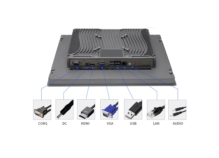 Alt-i-ett industrielle viftel&oslash;se datamaskiner med ber&oslash;ringsskjerm | TPRO X86-serien