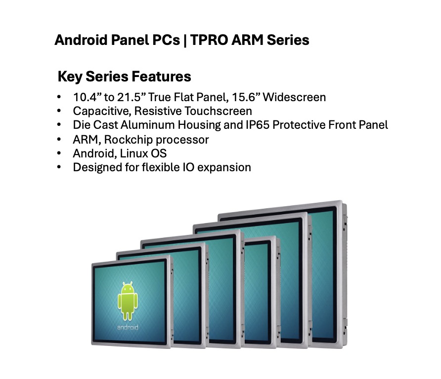 PC me panel Android | Seria TPRO ARM