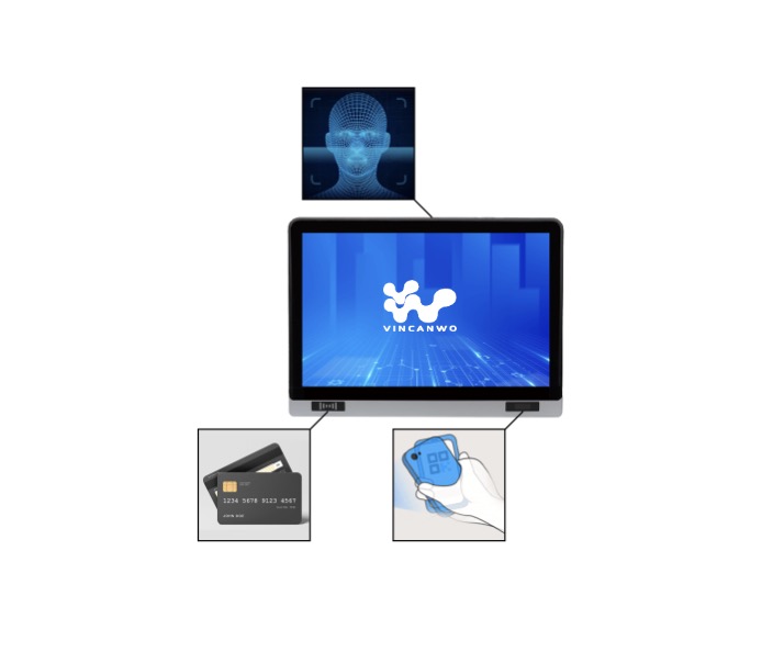 Panel PC int&eacute;gr&eacute;s avec FRID Reader et QR Scanner | S&eacute;rie VFWS X86