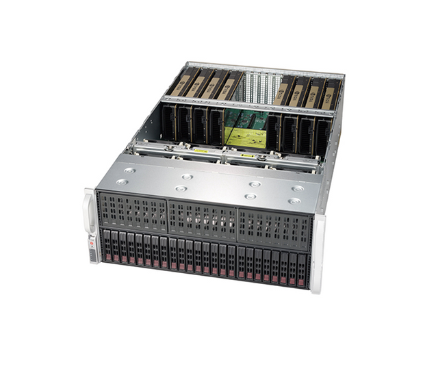 최대 8개의 PCI-E GPU 서버를 갖춘 4U 듀얼 프로세서(Intel) 단일 루트 GPU 시스템 | VG4029