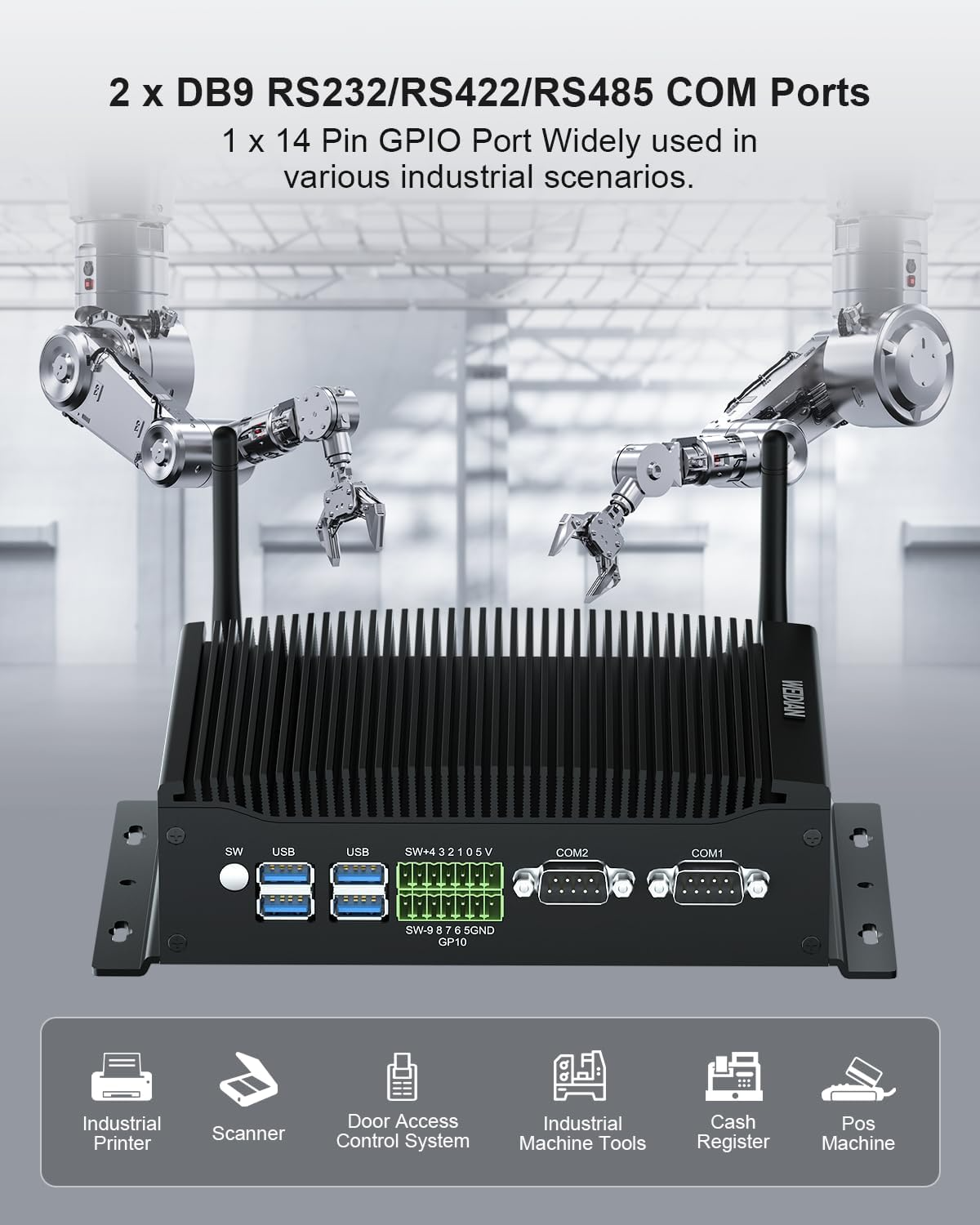 Industri&euml;le mini-pc zonder ventilator | CB-6143